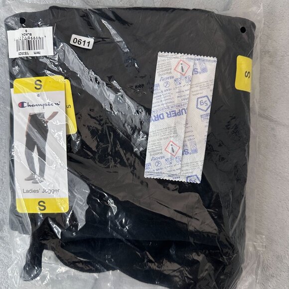 Champion Sueded Fleece Jogger Sweat Pants 1536059 Women Black Size Small - Picture 10 of 10